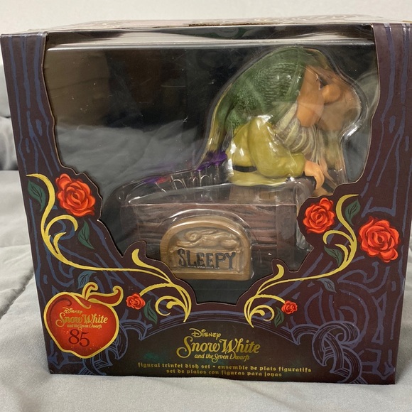 Disney Other - NIB Snow White &the Seven Dwarfs 85th Anniversary Sleepy Figural Trinket Dish